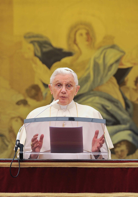 Pope Benedict XVI claims that any law respecting the wishes of Tony and Craig is "a law I support wholeheartedly."